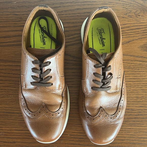 Florsheim Kids Great Lakes Wing Tip Ox Jr., brown, size 4.5M big kid - Picture 5 of 9